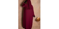 Kimono with tied sleeves in burgundy